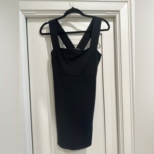 Blue Blush Black Mini Dress